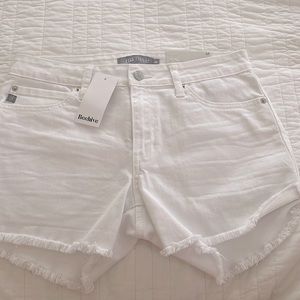 JUSTUSA white denim shorts